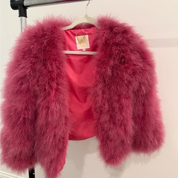 Jackets & Blazers - Kids Fluffy Pink Jacket
